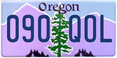 OR license plate 090QOL