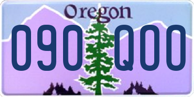 OR license plate 090QOO