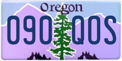 OR license plate 090QOS