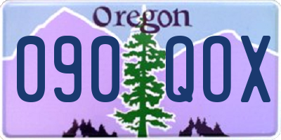 OR license plate 090QOX