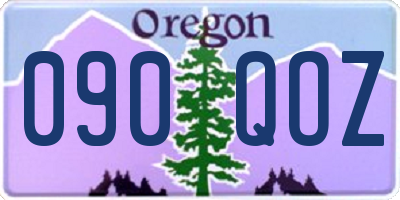 OR license plate 090QOZ