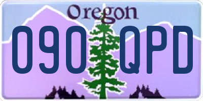OR license plate 090QPD