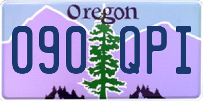 OR license plate 090QPI