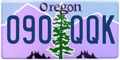 OR license plate 090QQK