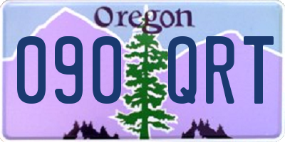 OR license plate 090QRT