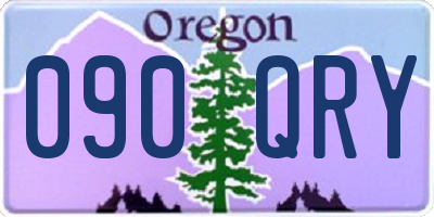 OR license plate 090QRY
