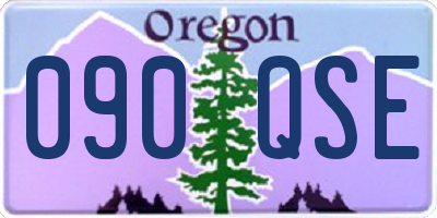 OR license plate 090QSE