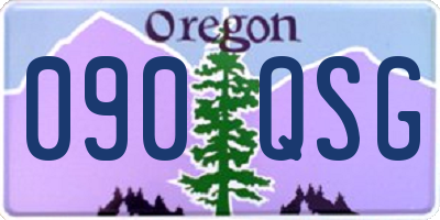 OR license plate 090QSG
