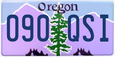 OR license plate 090QSI