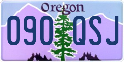 OR license plate 090QSJ