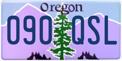OR license plate 090QSL