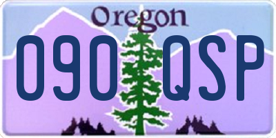 OR license plate 090QSP