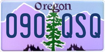 OR license plate 090QSQ