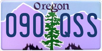 OR license plate 090QSS
