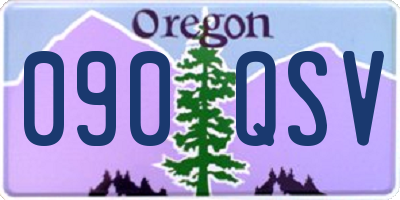 OR license plate 090QSV