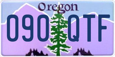 OR license plate 090QTF
