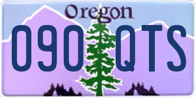 OR license plate 090QTS
