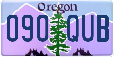 OR license plate 090QUB
