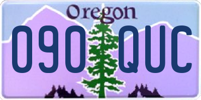 OR license plate 090QUC