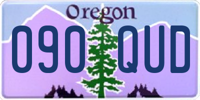 OR license plate 090QUD