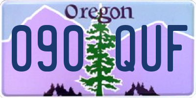 OR license plate 090QUF