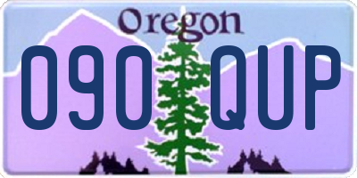 OR license plate 090QUP