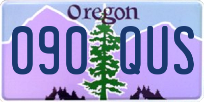 OR license plate 090QUS