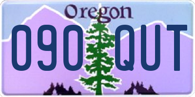 OR license plate 090QUT