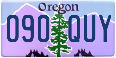 OR license plate 090QUY