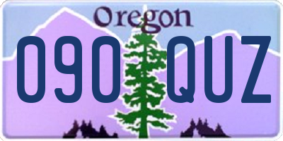 OR license plate 090QUZ
