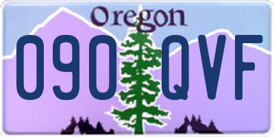 OR license plate 090QVF