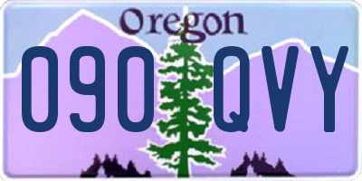 OR license plate 090QVY