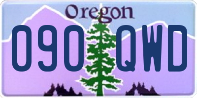 OR license plate 090QWD