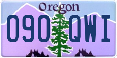 OR license plate 090QWI