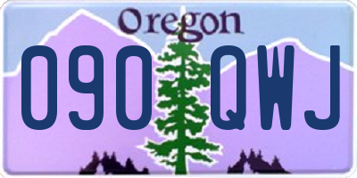 OR license plate 090QWJ