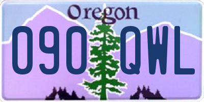 OR license plate 090QWL