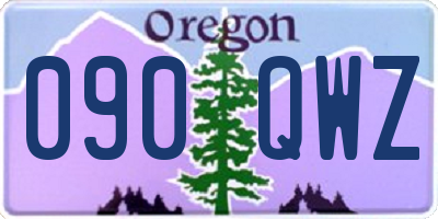 OR license plate 090QWZ