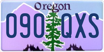 OR license plate 090QXS