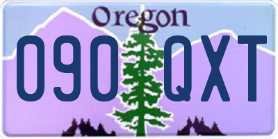 OR license plate 090QXT