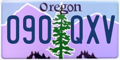 OR license plate 090QXV