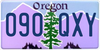 OR license plate 090QXY