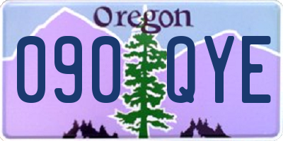 OR license plate 090QYE
