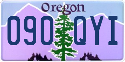 OR license plate 090QYI