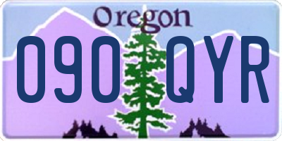 OR license plate 090QYR