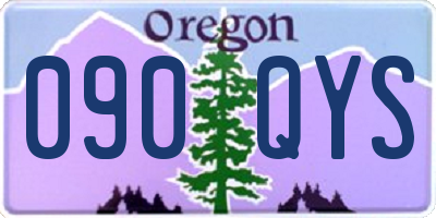 OR license plate 090QYS