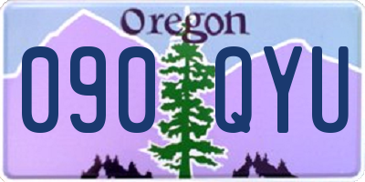 OR license plate 090QYU