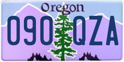 OR license plate 090QZA