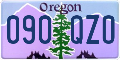 OR license plate 090QZO