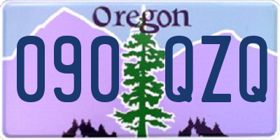 OR license plate 090QZQ