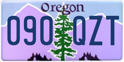 OR license plate 090QZT